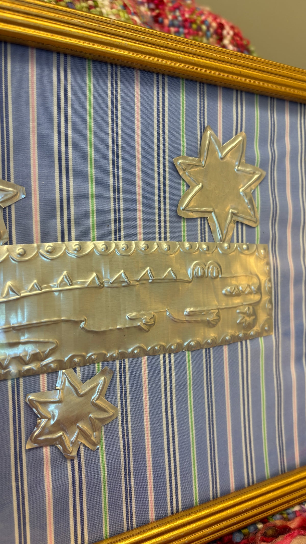 Gator Star Tin Art - Blue Stripe