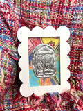 Nola Shotgun Tin Art - Scallop Bandana