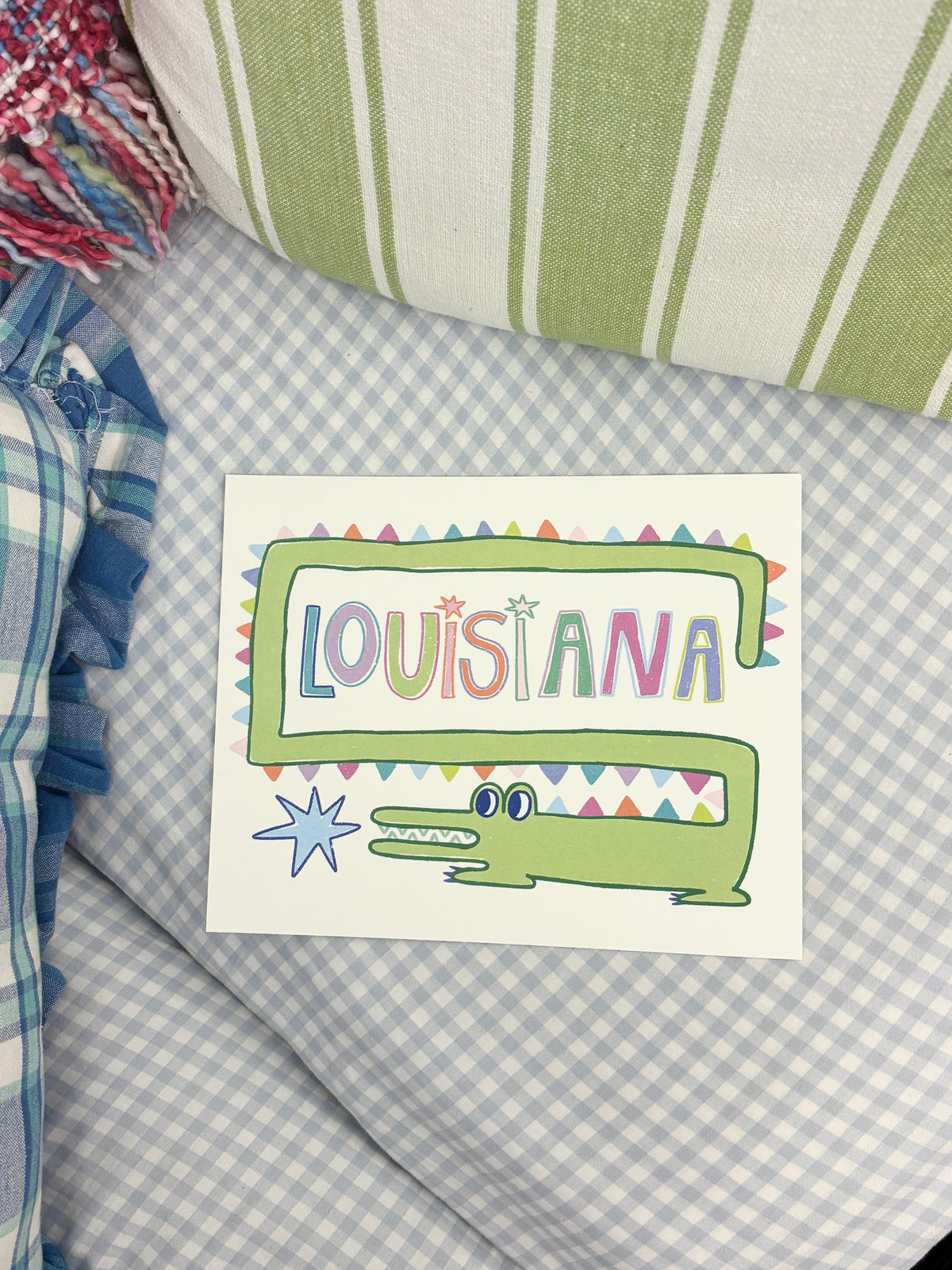 Louisiana Gator Art Print