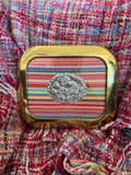 Crawfish Tin Art - Colorful Stripe