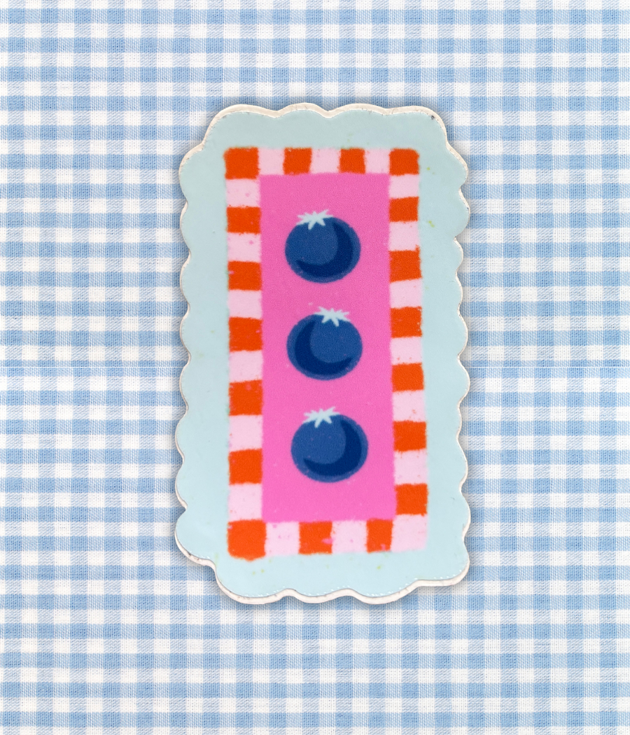 Blueberry Stamp Sticker
