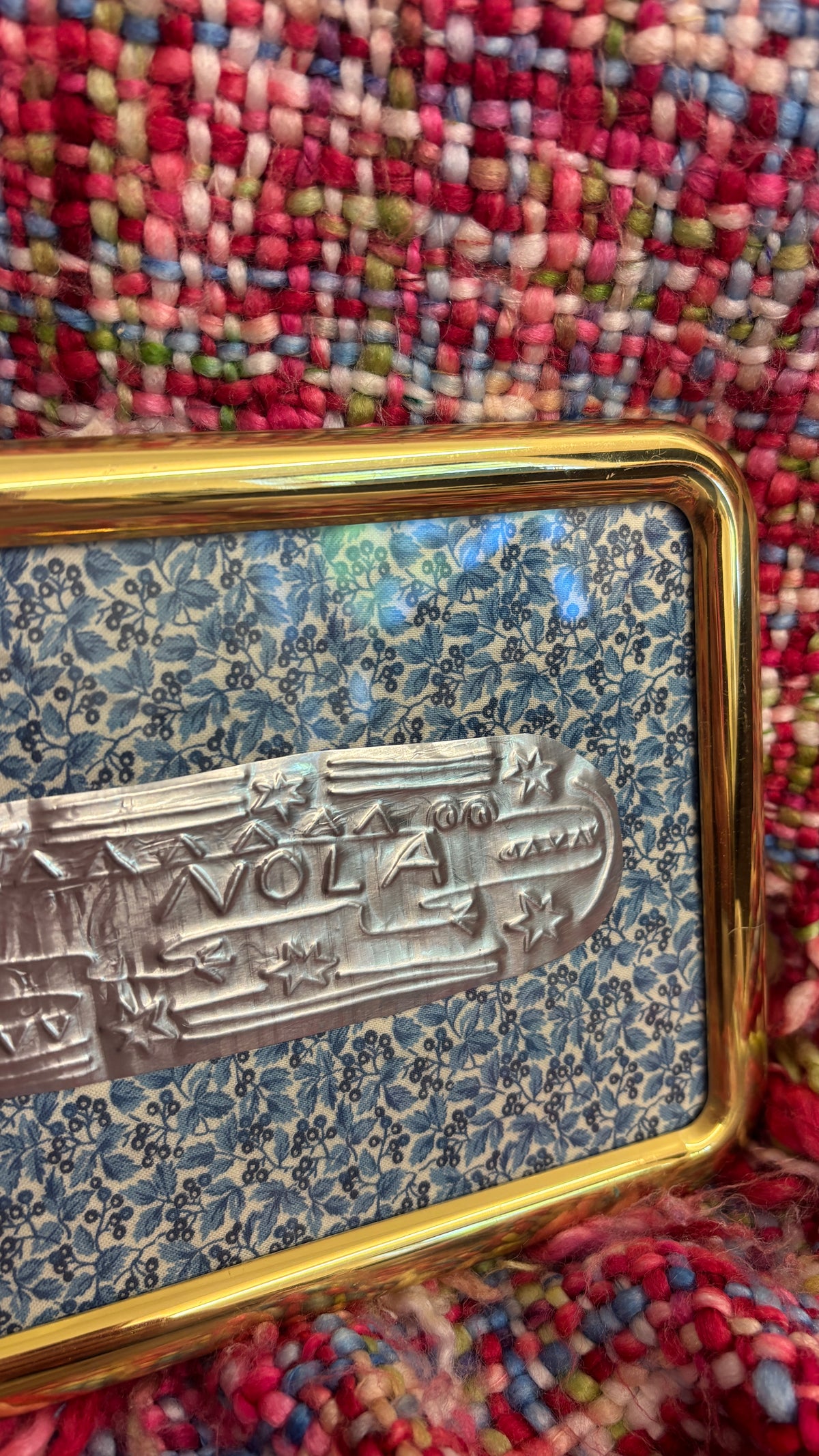 Gator Tin Blue Floral