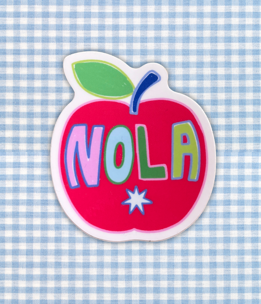 Nola Apple Sticker