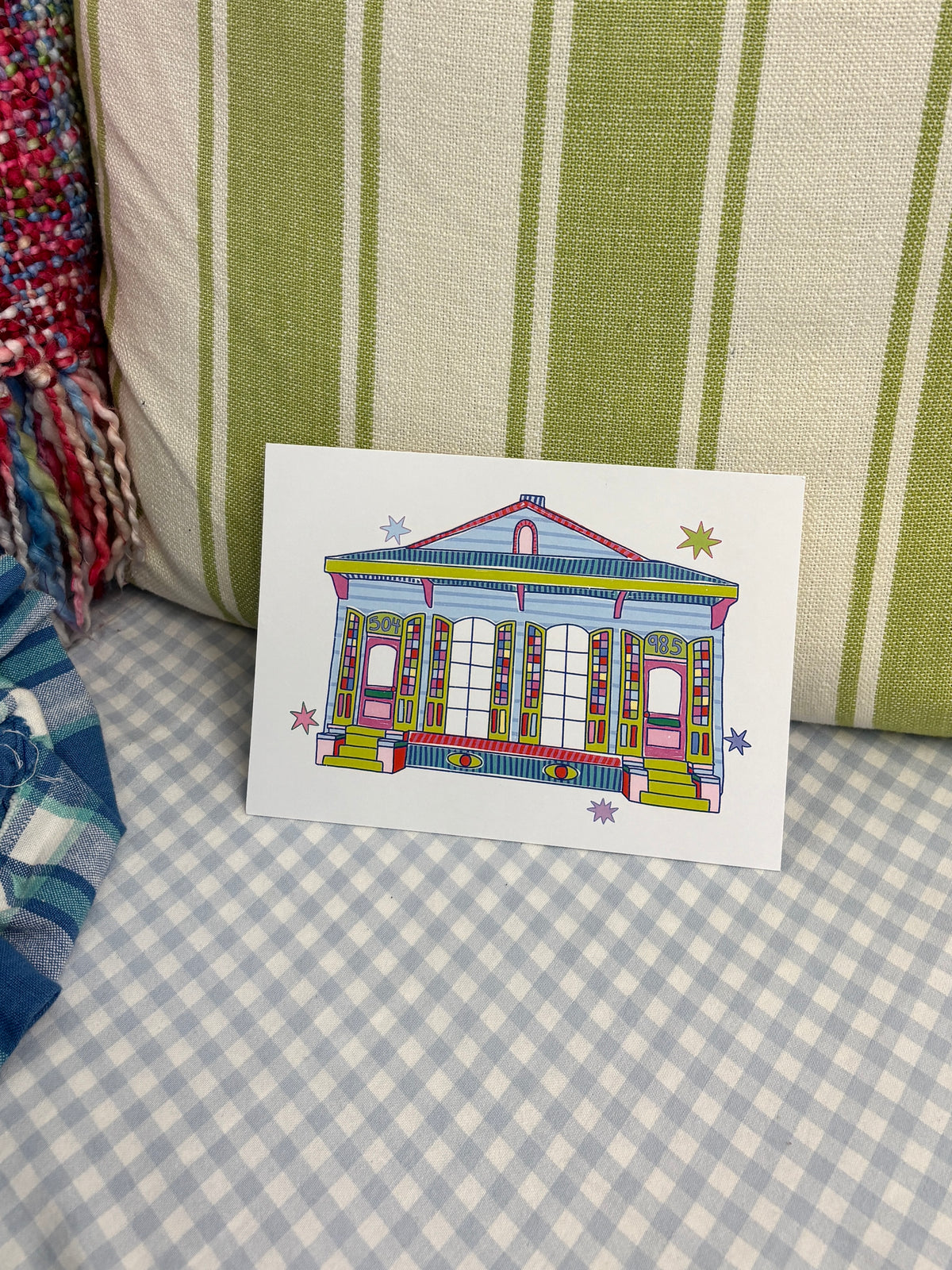 Blue Shotgun House Art Print
