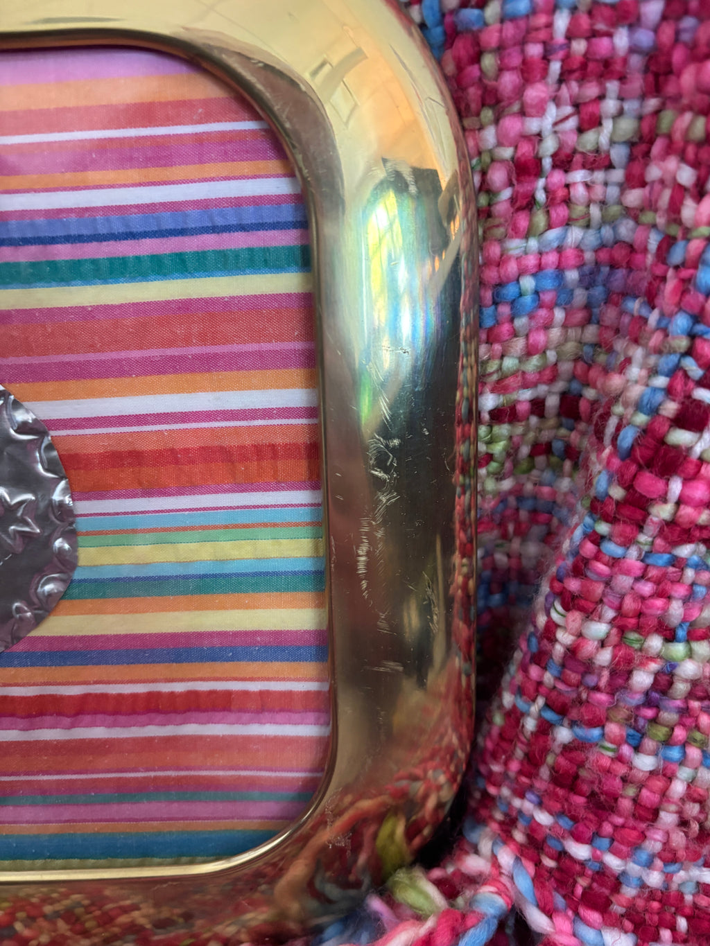 Crawfish Tin Art - Colorful Stripe