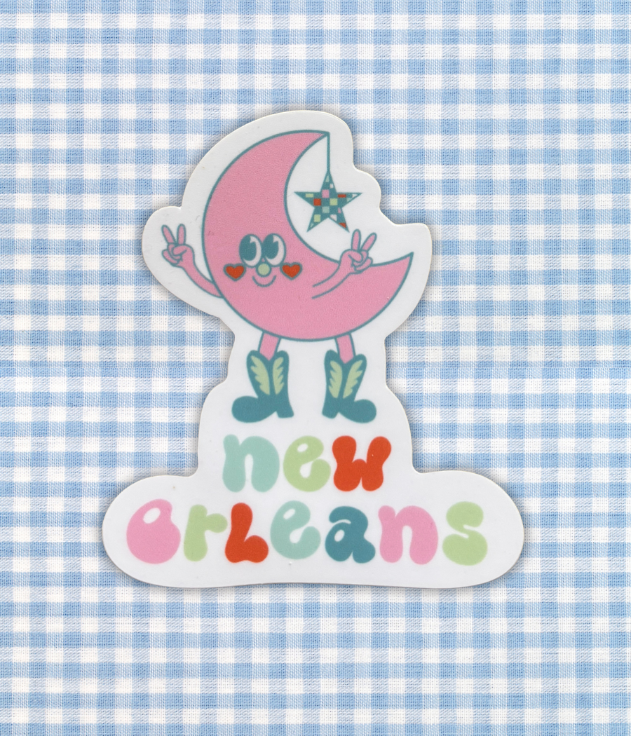 Nola Moon Sticker