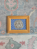 Crayfish Blue Floral Tin Art