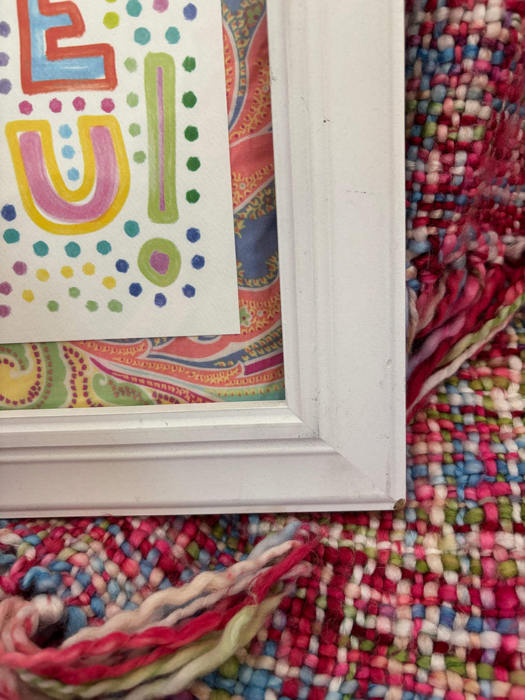 Love You Framed Art - Bandana Print