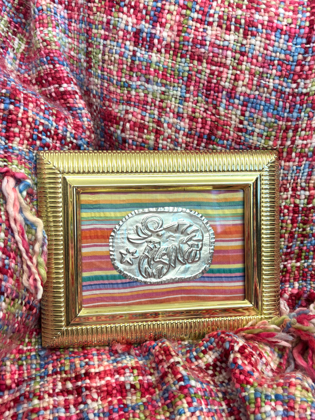 Crawfish Tin Art - Colorful Stripe