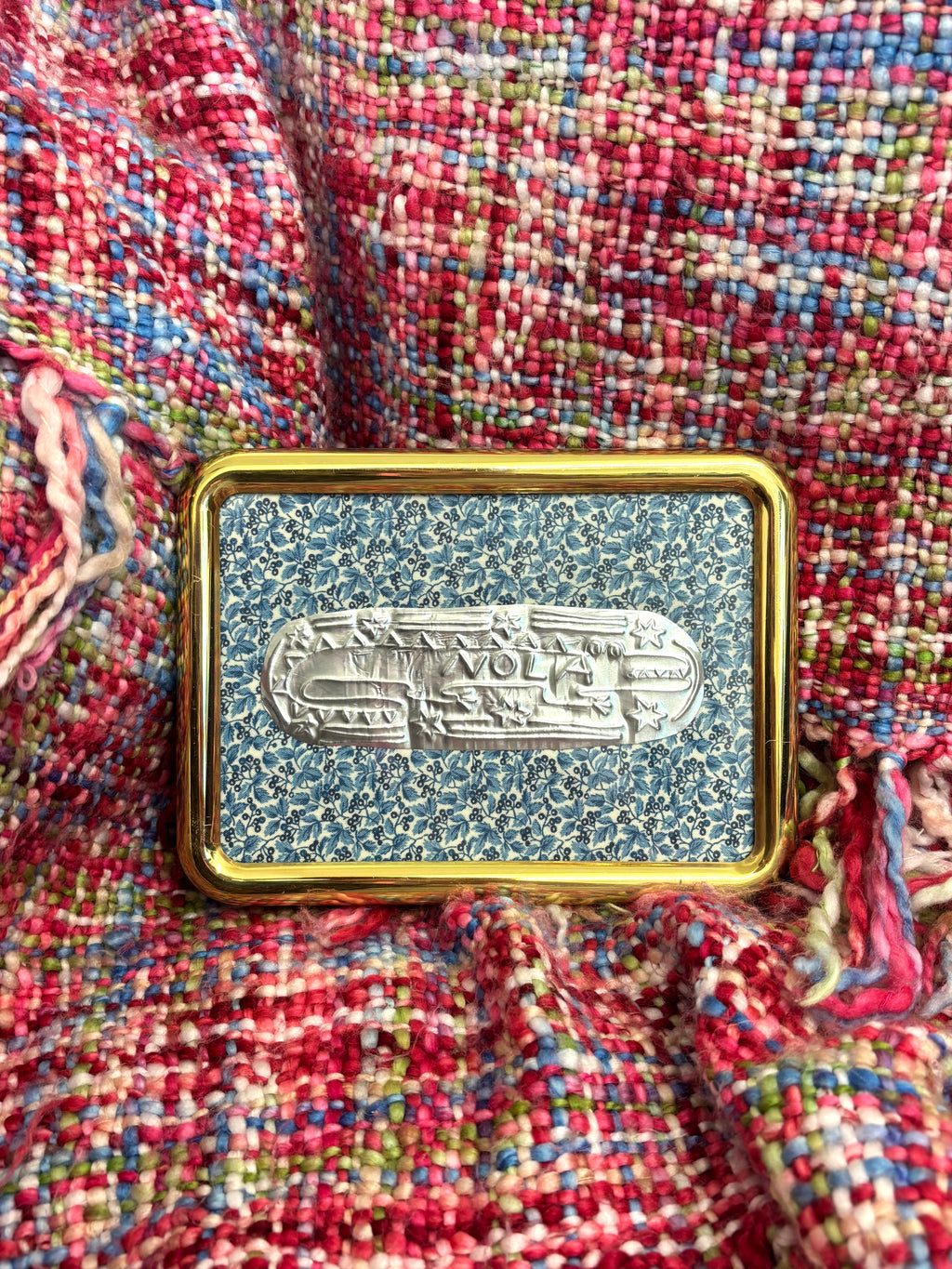 Gator Tin Blue Floral