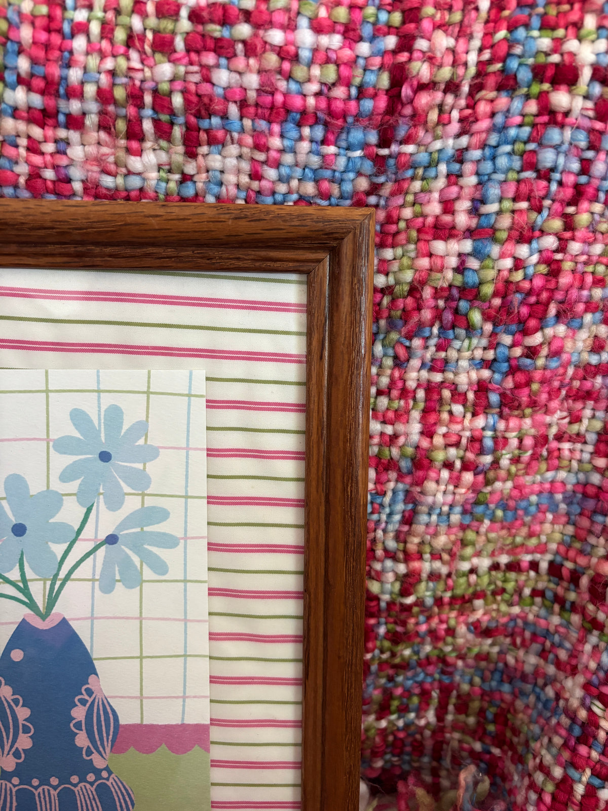 Fish Vase Framed Art - Stripe