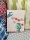 Hand Vase Art Print