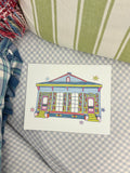 Blue Shotgun House Art Print