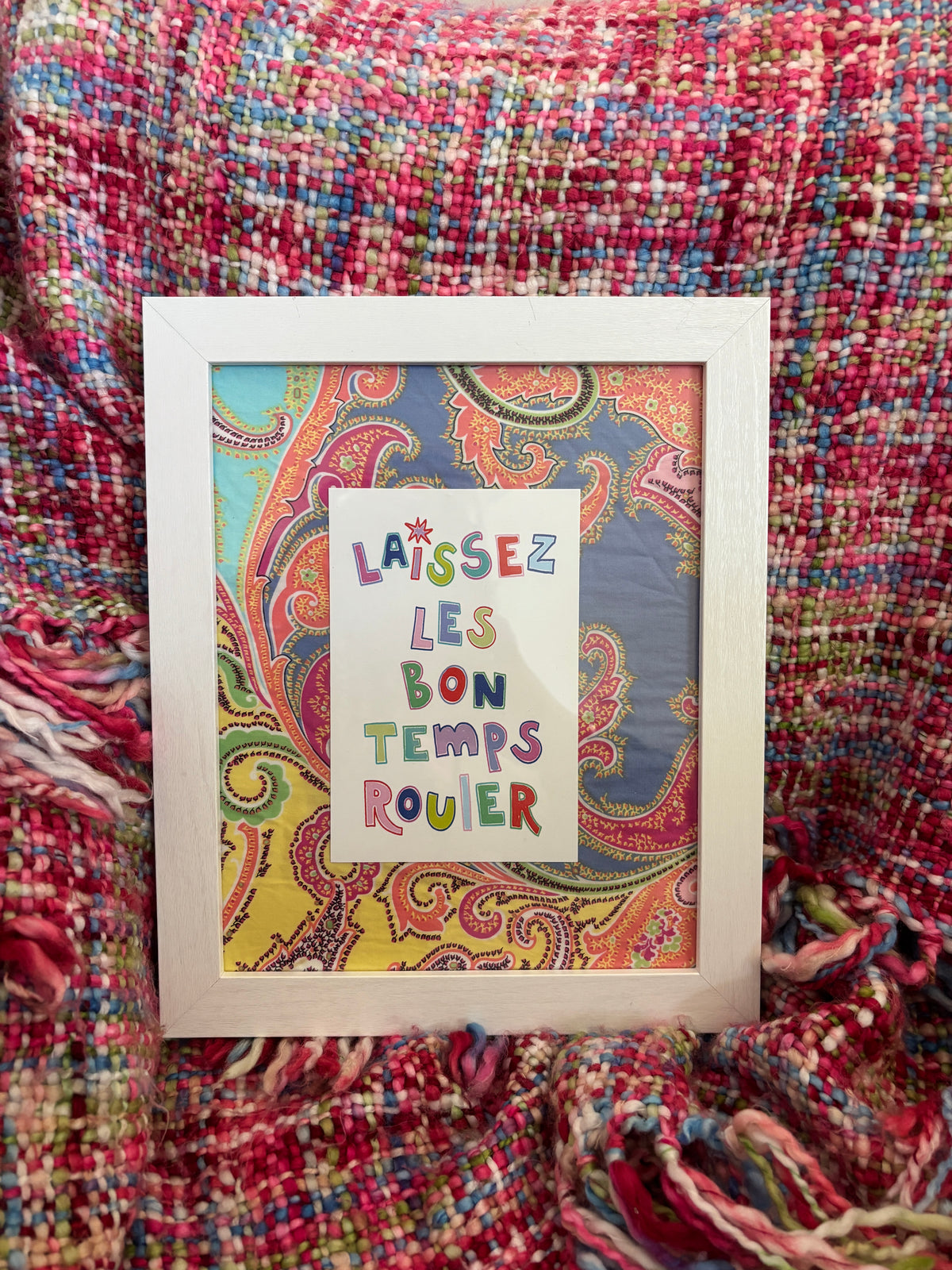 Laissez Les Framed Art - Bandana Print