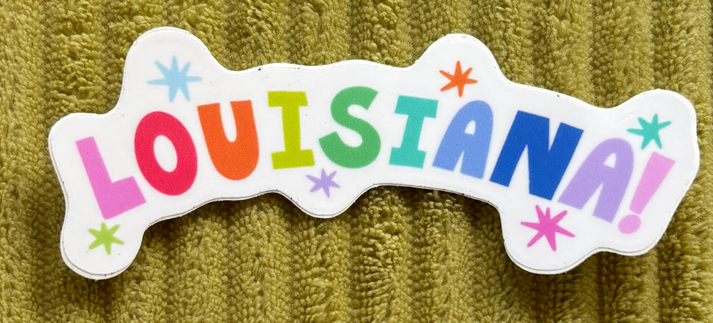Rainbow Louisiana Sticker