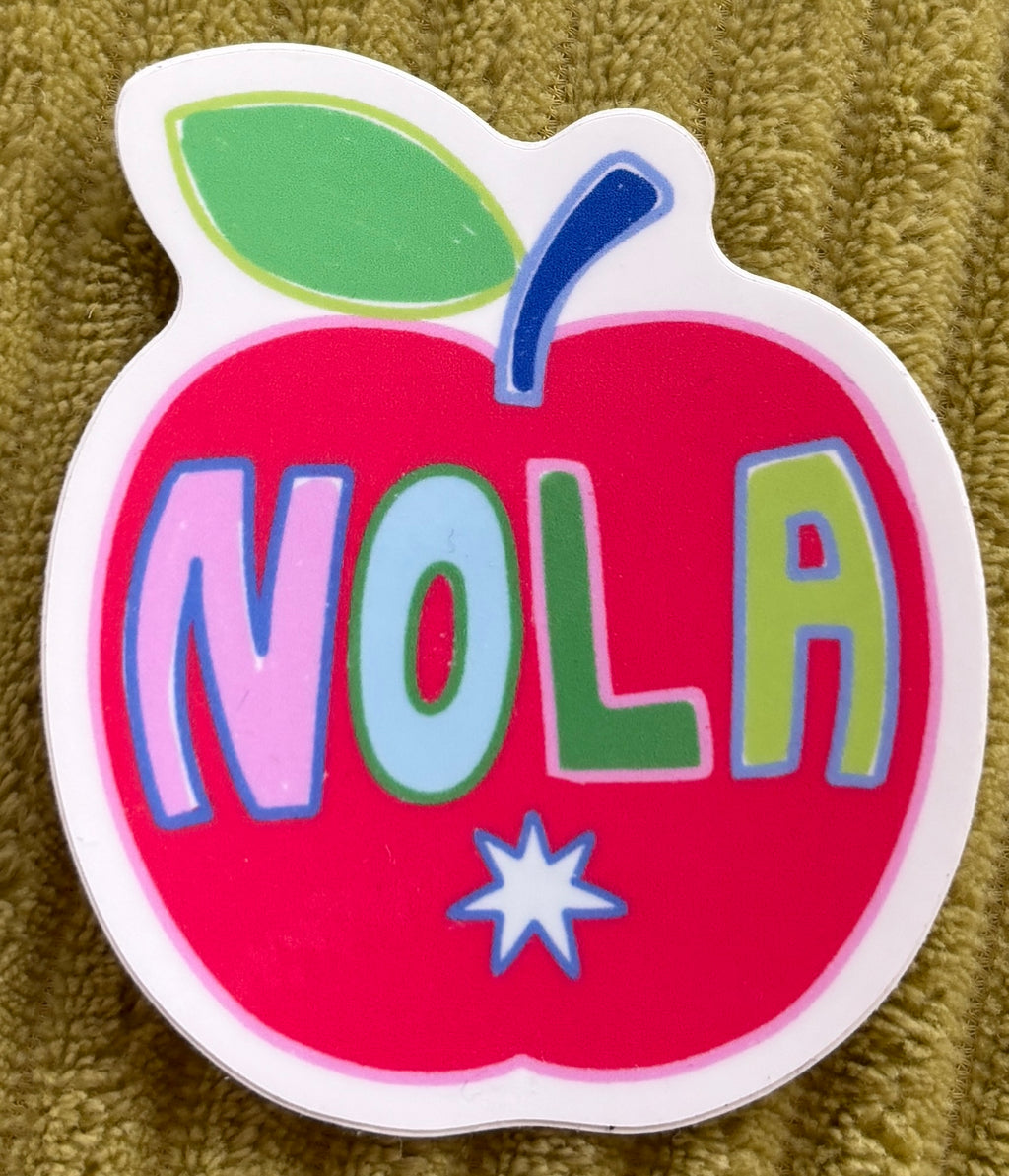 Nola Apple Sticker
