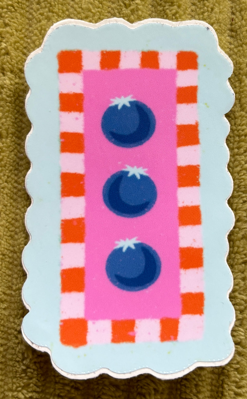 Blueberry Stamp Sticker