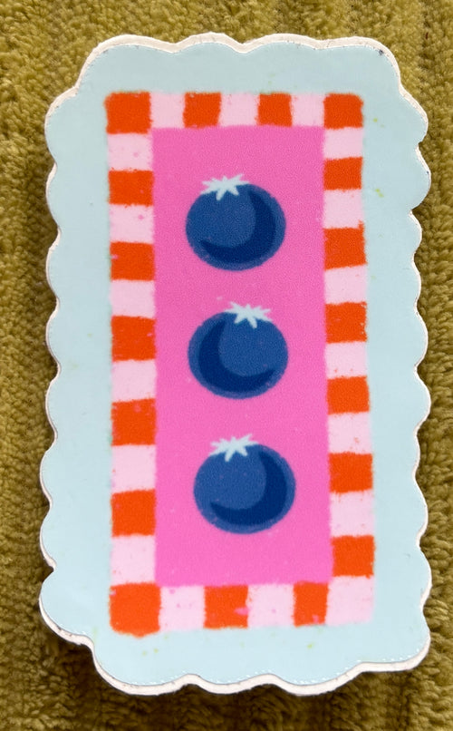 Blueberry Stamp Sticker