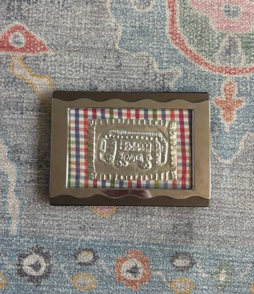 Streetcar Tin Art - Rainbow Plaid