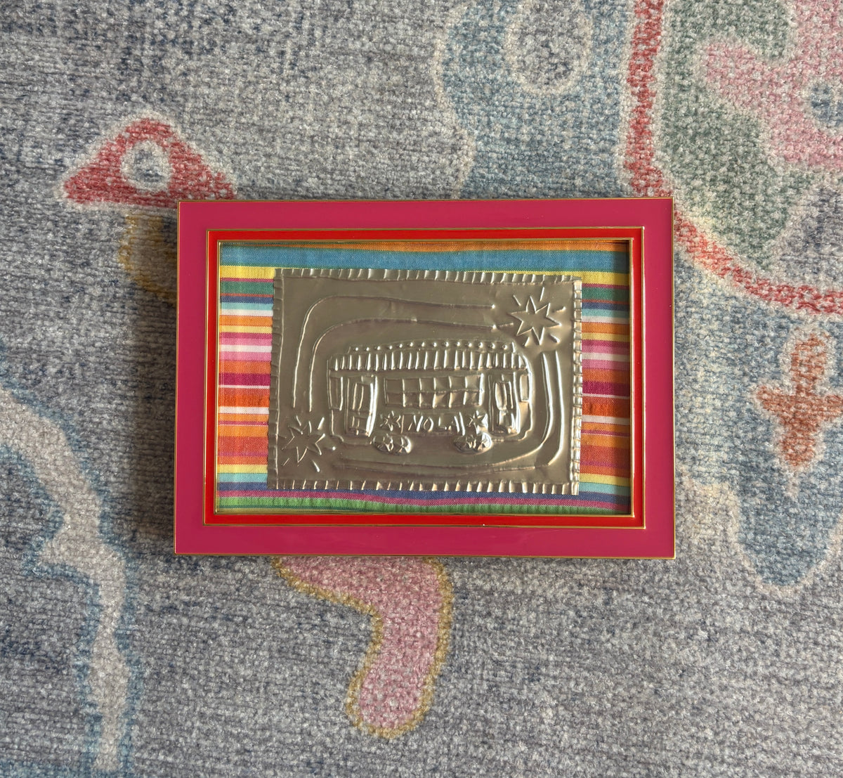 Streetcar Tin Art - Pink Stripe