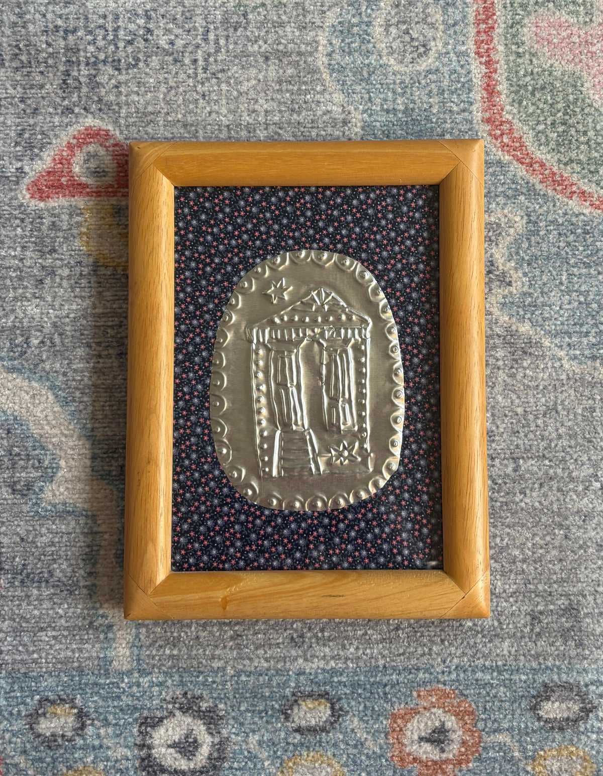 Shotgun House Tin Art - Dark Blue